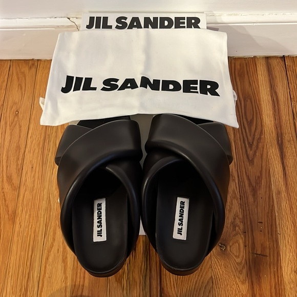 Jil Sander - Brown Oversized Wrapped Sandals - Picture 5 of 16